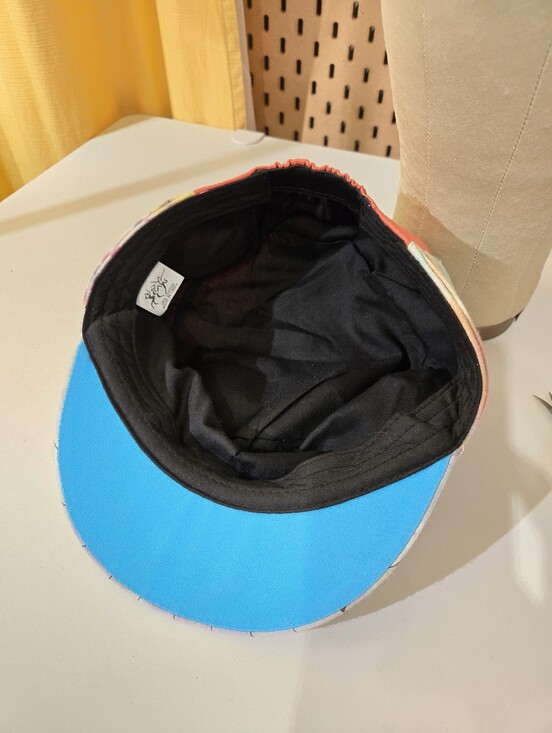 Vintage Cotton Hippie Patchwork Painters Cap baseball Hat Razor Cut Tie Dye Boho main image 5